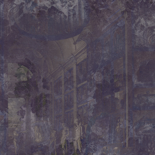 Tapet Antica Roma Violet