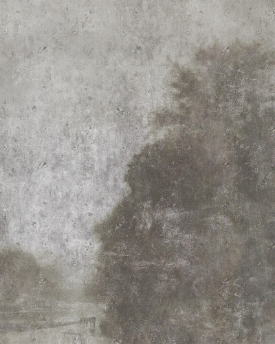 Tapet minimalist cu textură delicată, Forgotten Meadow, Fog, Dream Prints.