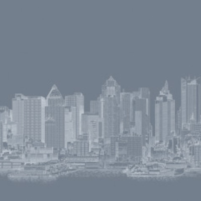 Wallpaper Manhattan Grey cu design urban modern in nuante de gri