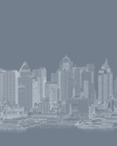 Wallpaper Manhattan Grey cu design urban modern in nuante de gri