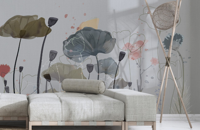 Fototapet Poppy Meadow, Dream Prints