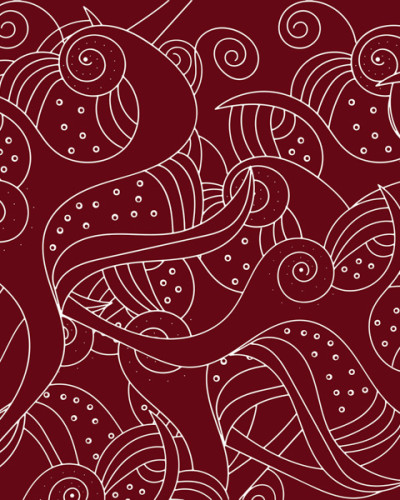 Twisted Game Burgundi, Dream Prints
