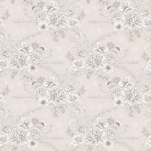 Tapet floral Butterflowers cu design minimalist, perfect pentru dormitor.
