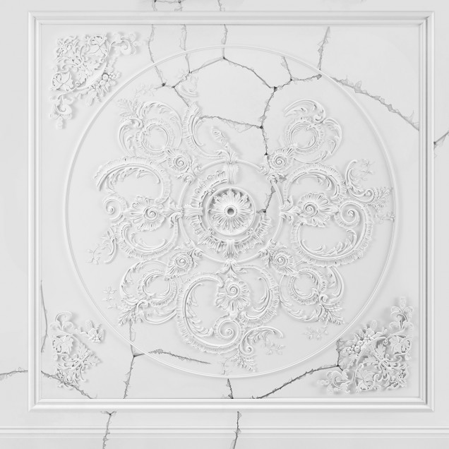 Tapet Spinners, Dream Prints cu design elegant și rafinat cu ornamente decorative pe un fundal alb