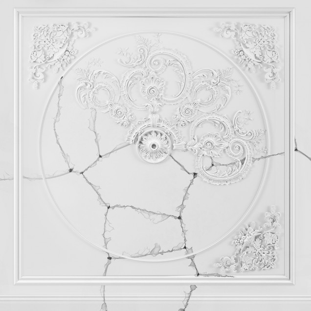 Tapet Spinners, Dream Prints cu design elegant și rafinat cu ornamente decorative pe un fundal alb