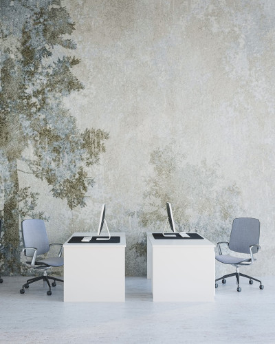 Tapet cu aspect natural cu design minimalist, perfect pentru birouri, studiouri și saloane.