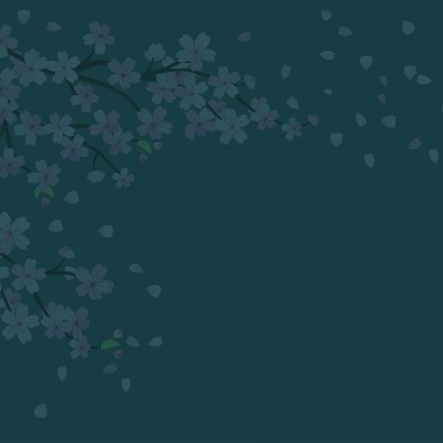 Sakura - Tapet cu design floral elegant