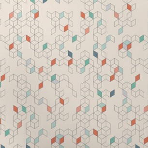 Tapet designer Keziah Day, Sand & Terracotta - Feathr