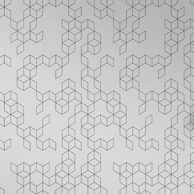 Tapet cu model geometric abstract, cu cuburi fine aranjate într-un model minimalist.