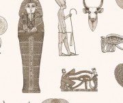 Tapet designer Tutankhamun, Vintage - Feathr