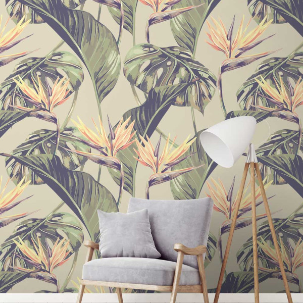 designer Bird of Paradise (Tropical Leaf), Original - Feathr