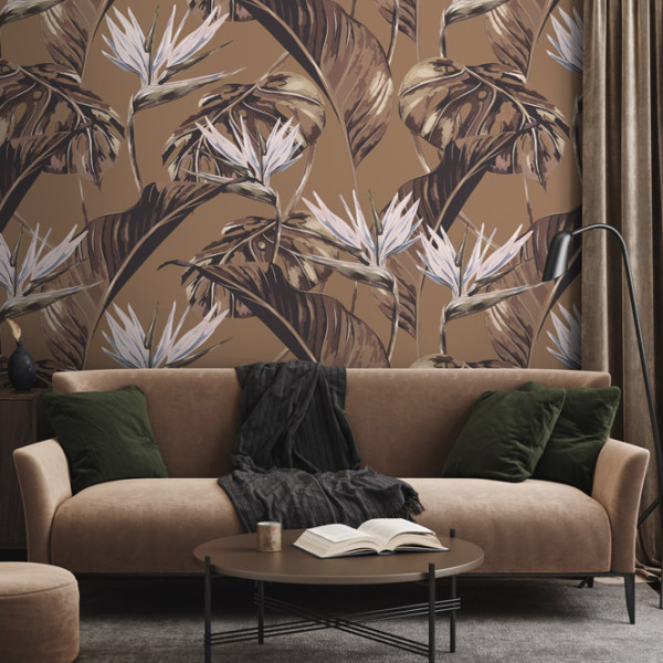 designer Bird of Paradise (Tropical Leaf), Honey - Feathr