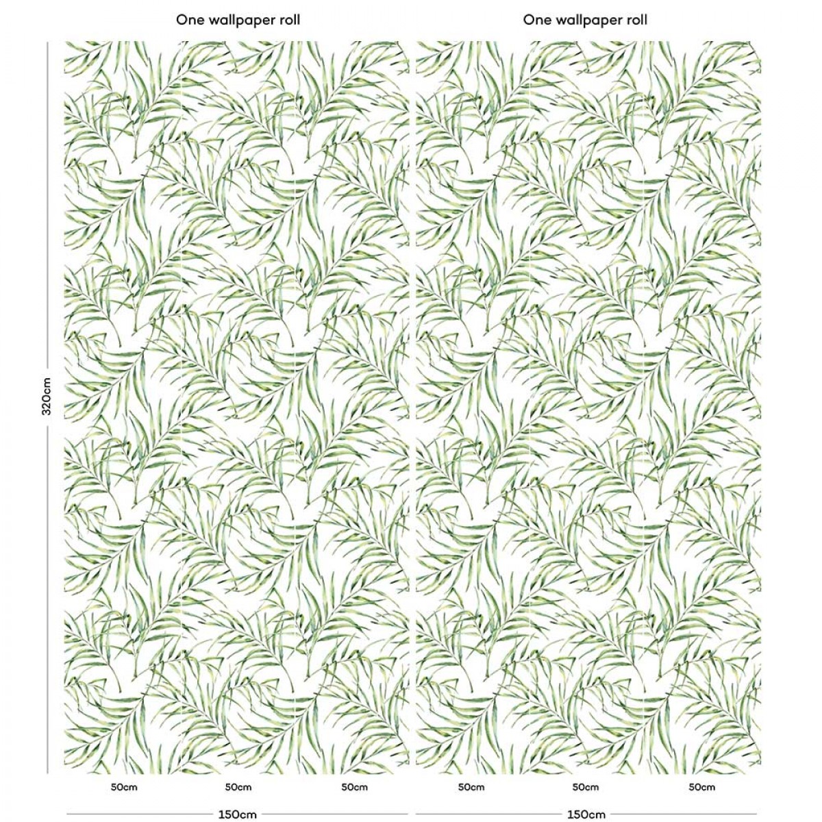 Tapet FEATHR FTH-WS002A. Conține culorile: Alb, Alb Trafic, Verde, Verde Palid, Verde, Verde Frunză, Verde, Verde Sticlă, Gri, Gri Veveriță
