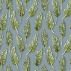 Tapet designer Jungle Breeze, Grey - Feathr
