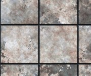 Tapet designer Heavy Metal (Industrial Tile), Terracotta - Feathr