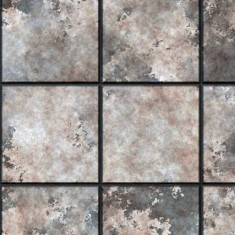 Tapet designer Heavy Metal (Industrial Tile), Terracotta - Feathr