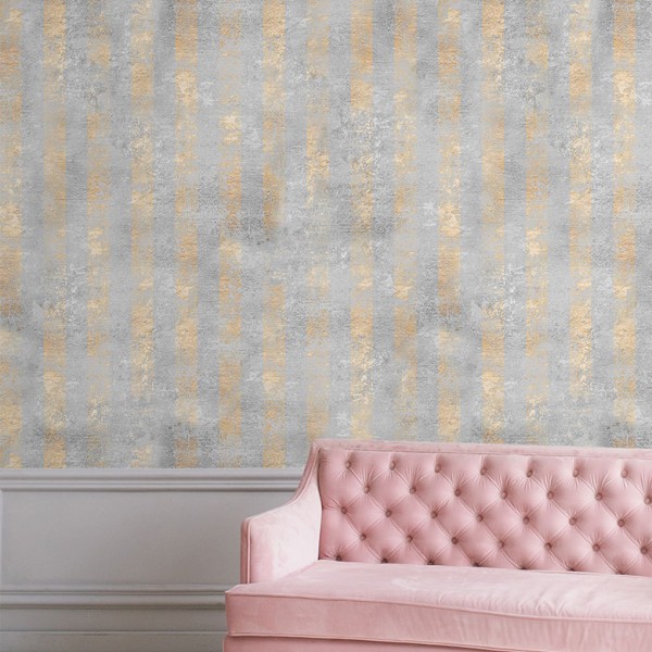 designer Shimmer Stripe, Gold - Feathr