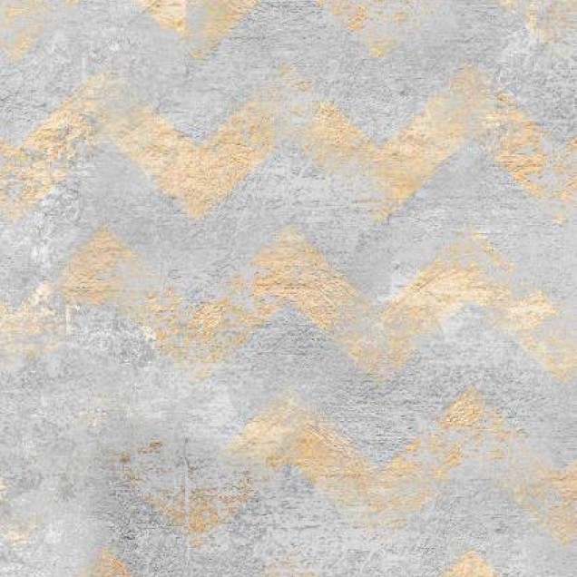 Tapet designer cu model chevron gri și auriu, ideal pentru a adăuga stil și eleganță oricărei încăperi.
