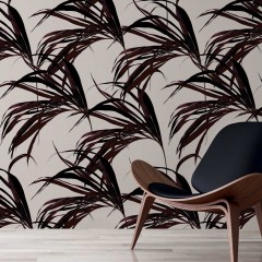 Tapet designer Winter Palm, Brown - Feathr
