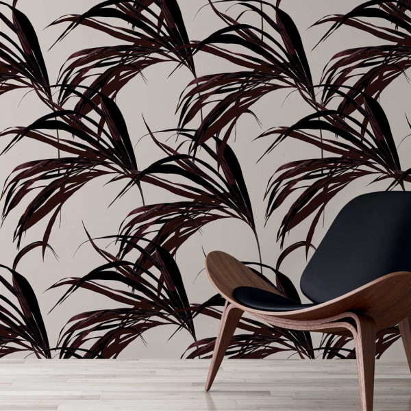 designer Winter Palm, Brown - Feathr