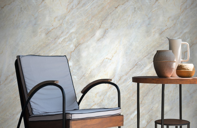 Tapet designer Parthenon (Warm Marble) - Feathr