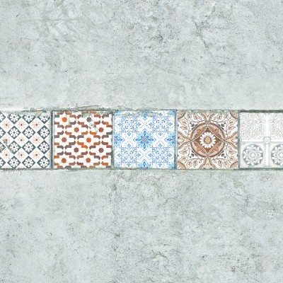 Tapet designer Sicilian Avenue (Tile Concrete) - Feathr, Tapet Exclusivist 