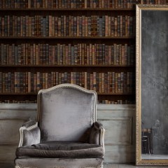 Tapet designer The Library (Vintage Book) - Feathr