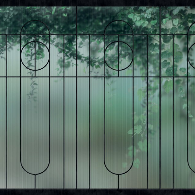 Tapet modern cu design geometric și accente botanice