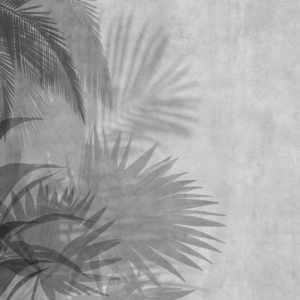 Tapet exotic cu frunze de palmier