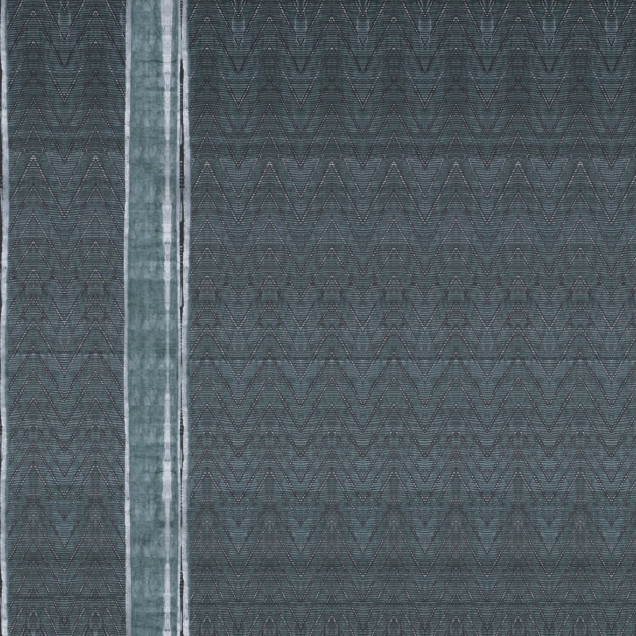 Fototapet cu design geometric și texturi fine în nuanțe de albastru-verde