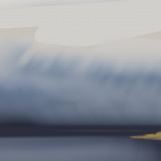 Fototapet cu design abstract în nuanțe de albastru și auriu