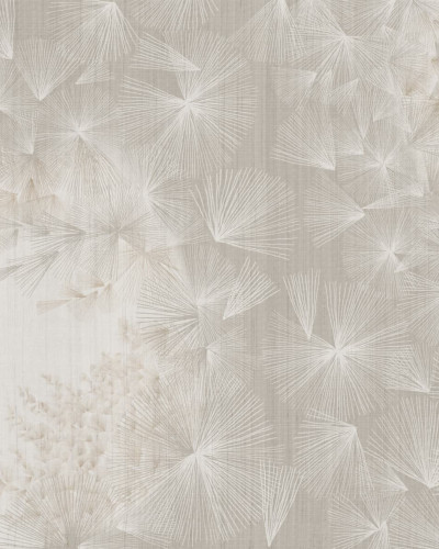 Tapet floral elegant într-un interior modern