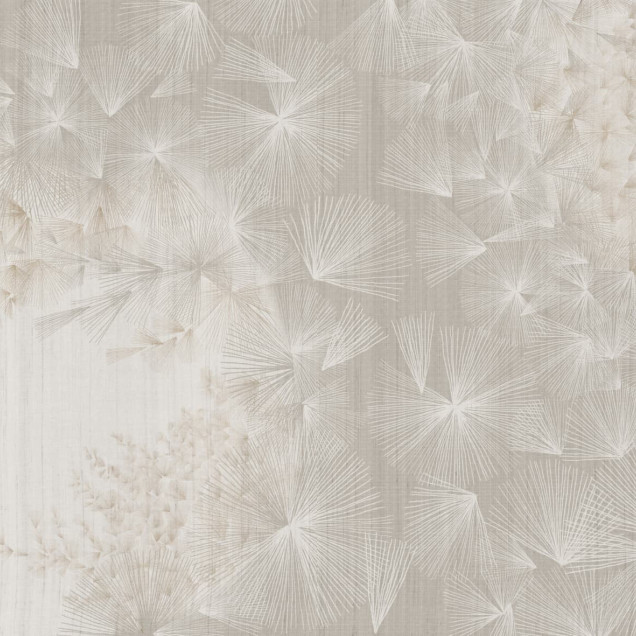 Tapet floral elegant într-un interior modern