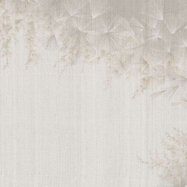 Tapet floral elegant într-un interior modern