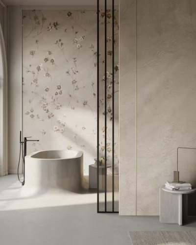 Tapet cu design floral delicat, herbar stilizat