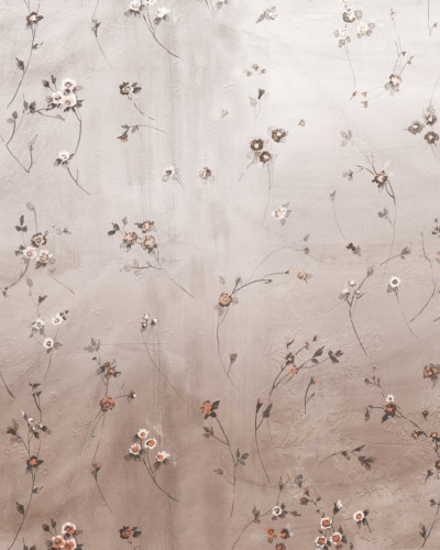 Tapet floral elegant cu flori delicate