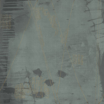 Tapet abstract cu design modern în tonuri de gri și auriu