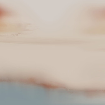 Fototapet abstract în tonuri calde de bej, teracota și albastru