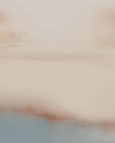 Fototapet abstract în tonuri calde de bej, teracota și albastru