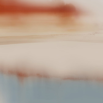Fototapet abstract în tonuri calde de bej, teracota și albastru
