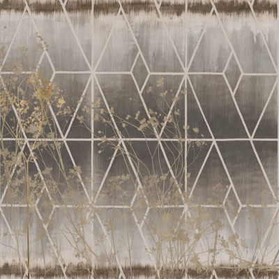 Fototapet cu design geometric și floral elegant