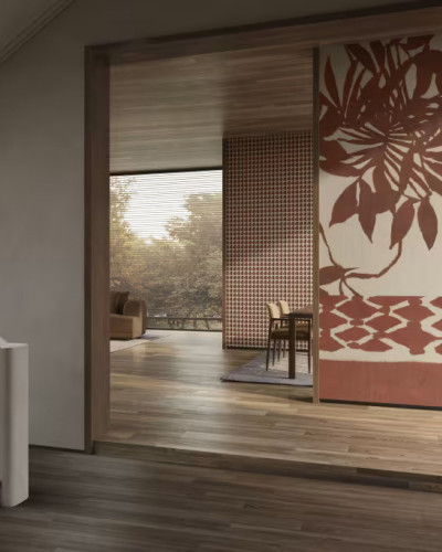Fototapet floral boem cu design elegant pentru interior