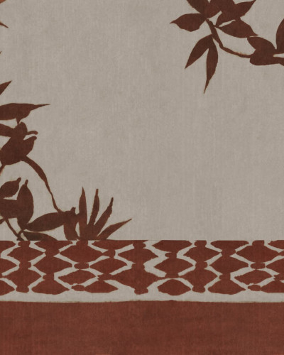 Tapet floral cu design boem în interior modern