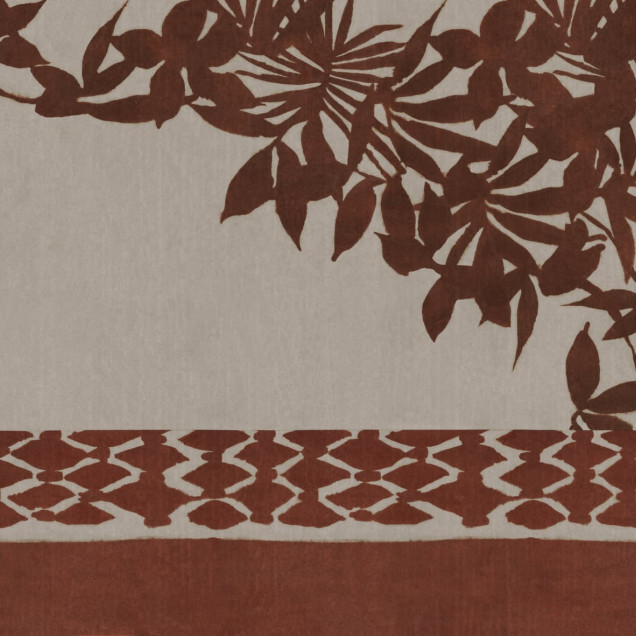 Tapet floral cu design boem în interior modern