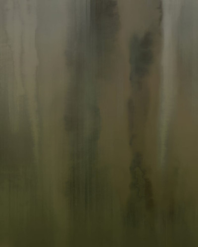 Tapet abstract în nuanțe de verde și maro