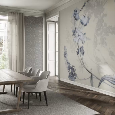 Tapet floral elegant cu design delicat