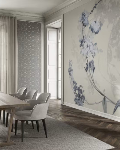 Tapet floral elegant cu design delicat