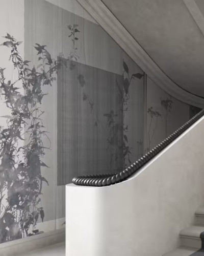 Tapet cu design vegetal elegant pentru interior