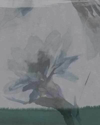 Fototapet cu design floral subtil