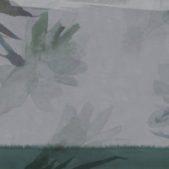 Fototapet cu design floral subtil